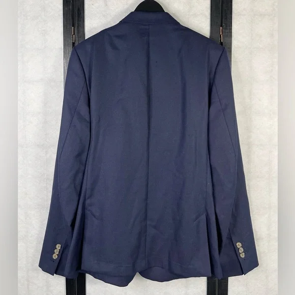 AMI Alexandre Mattiussi Blue Jacket Blazer Unstructured Unlined Mens EU 54 US 44